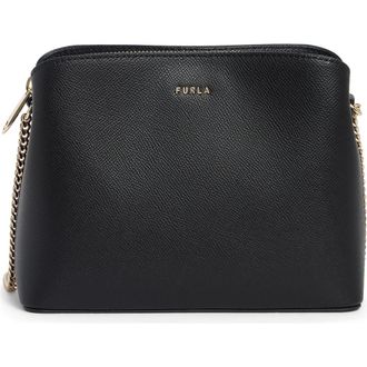 Furla Tessa Mini Leather Crossbody Bag in Nero at Nordstrom Rack