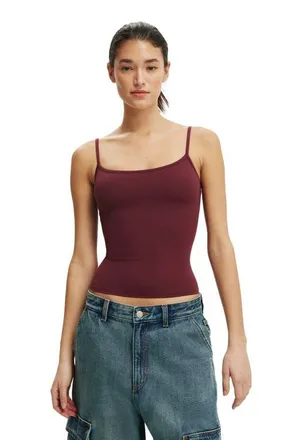 Cotton On Womens Hold Me Cami in Sour Cherry at Nordstrom, Size Xxx-Small
