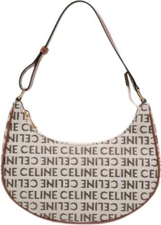 Celine Pre-owned Ava Schoudertas - Dames - Vintage Schoudertas - Bruin - ONE Size - Leer - Vintage