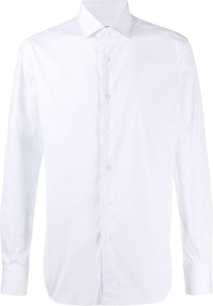 Xacus Slim Fit White Cotton Shirt