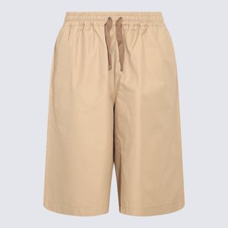 Maison Kitsuné Beige Cotton Blend Shorts