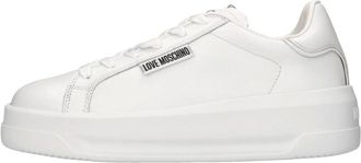 Love Moschino Dames, Schoenen, Wit, Maat: 39 EU Leer