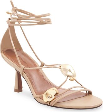 BCBGeneration Quilan Ankle Wrap Sandal in Dark Latte at Nordstrom, Size 7.5