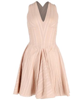 Alaia Ala&iuml;a Printed Mini Halter Neck Flared Dress (Authentic Pre-Loved)
