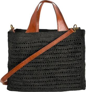 Ibeliv Nosy Black - Dames - Handtassen - Zwart - ONE Size - Leer - Tassen