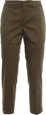 Fay Dames, Broeken, Groen, Maat: W27 Katoen