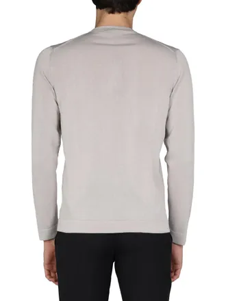 Drumohr Cotton Crew Neck Sweater - Gray