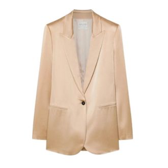 Forte_Forte Blazers, female, Beige, Size: S Veste &eacute;l&eacute;gante en envers satin