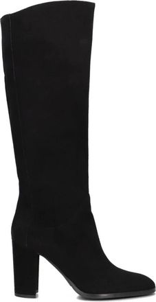 Lina Locchi Schoenen, Dames, Zwart, 41 EU, Wol, Stijlvolle AR 140 Hoge Laarzen