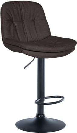 Clp Taburete De Tela Laurel Gris Oscuro Metal Negro Mate