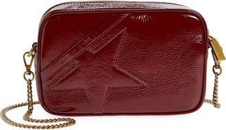 Golden Goose Mini Star Leather Crossbody Camera Bag in Bordeaux at Nordstrom