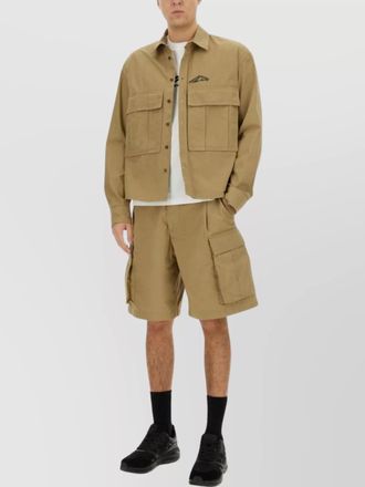 Dsquared2 cropped icon ripstop shirt
