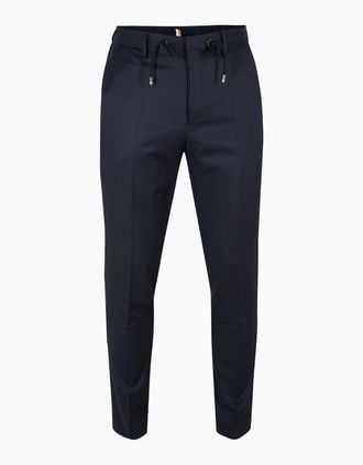 HUGO BOSS Mens Mens H Genius Ds B1 10236006 01 Straight Leg Trousers - Navy - Size: 33W xl