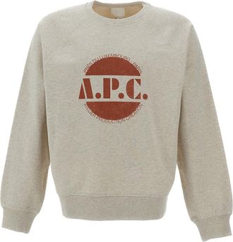 A.P.C. Beige Luis Cotton Sweatshirt