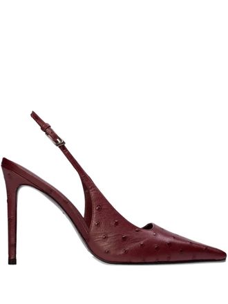 Black Suede Studio Lainey slingback pumps - Rosso