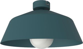 Lumicom Tokyo Plafoniera, 1xE27, max 42W, metallo, blu mediterraneo, D.35cm - Lumicom