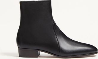 Valentino Garavani Stivaletto Pat In Capretto Uomo NERO 42.5