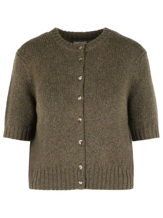 Khaite Nora Green Cashmere Cardigan
