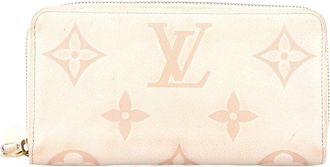 Louis Vuitton Beige Bicolor Monogram Empreinte Zippy Wallet Giant (Authentic Pre-Loved)