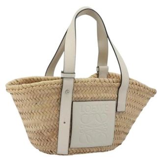 Loewe Pre-owned Raffia Tote Bag - Dames - Vintage Shopper - Beige - ONE Size - Vintage