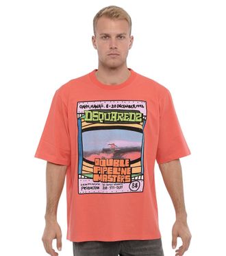Dsquared2 Coral Crew Neck T-Shirt