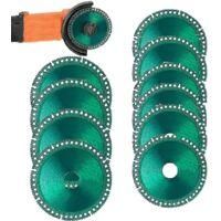 OEM Disco De L&aacute;minas De 100 Mm Para Amoladora Angular - Acero De 2 Mm - Paquete De 10 Discos Para Cortes Limpios En Metal, Piedra, Madera Y Cer&aacute;mica - Cre