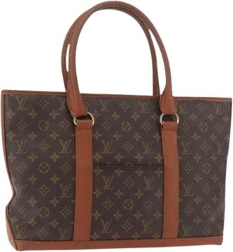 Louis Vuitton Pre-owned Weekend PM Tote - Dames - Vintage Shopper - Bruin - ONE Size - Leer - Vintage