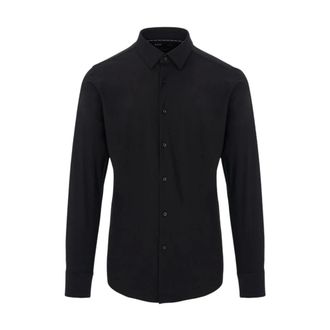 HUGO BOSS Hugo, Casual Shirts, male, Black, Size: 4XL Classic Shirt