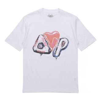 Palace FW20 Inflator Love Pattern Round Neck Short Sleeve Unisex White P19TS056