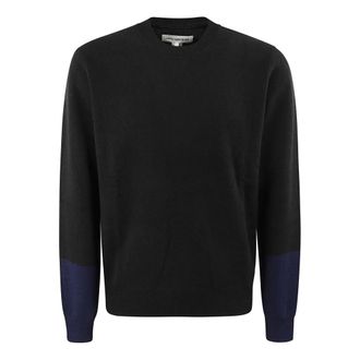 Comme Des Garçons Truien & Vesten, Heren, Zwart, S, Sweater met Contrasterend Detail