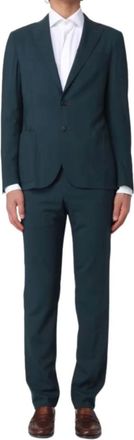Corneliani Kostuums, Heren, Groen, L, Single Breasted Suits
