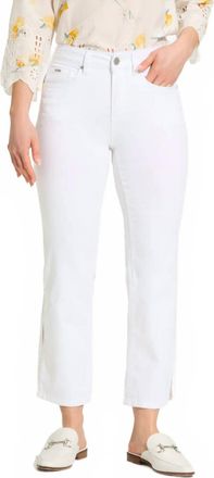 FDJ Womens Olivia Boot Crop Denim Jeans In White