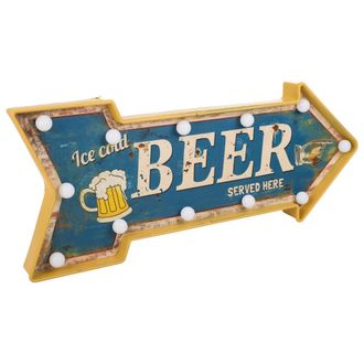 Wanderlust Deco Wanderlust Deco - Placa Luminosa De Pared De Plastico Azul 65x27,5x10,5