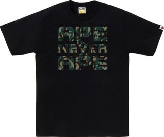 A Bathing Ape Trial Camo Asnka T-Shirt Black Green 1L30-110-036-BLKGRN