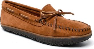 Minnetonka Tie Tread Slipper in Brown at Nordstrom, Size 5.5