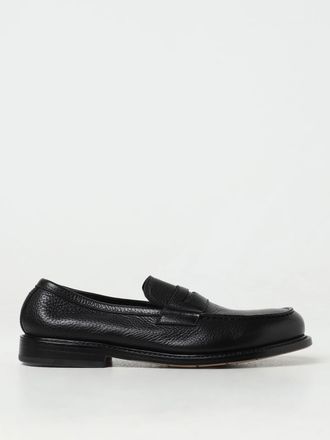 Premiata Classic Calfskin Leather Loafers with a Saddle Strap and Leather Sole