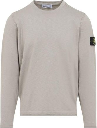 Stone Island Beige Crew Neck Sweater