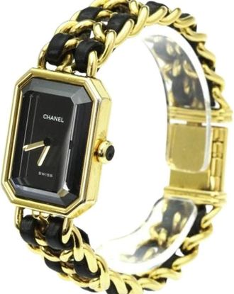 Chanel Pre-owned Watches, female, Black, Size: ONE SIZE Pre-owned Premiere rock quartz watch