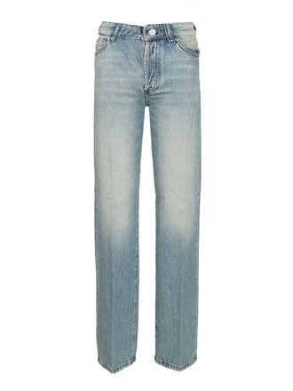 Diesel Regular Fit Jeans Light Blue-Donna