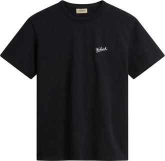 Woolrich logo-print T-shirt - men - Cotton - 3XL - Black