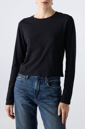 Amo Long Sleeve Babe Tee In Black