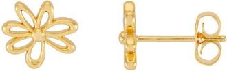 Estella Bartlett Mini Doodle Flower Stud Earrings in Gold at Nordstrom
