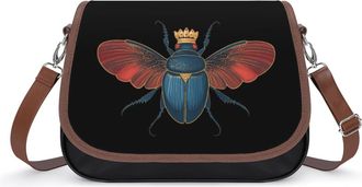 Generic Ancient Egypt Crossbody Bags for Women Fashion Leather Shoulder Handbags With Adjustable Strap