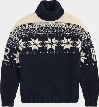 Ralph Lauren Purple Label Men & apos;s Cashmere-Mohair Turtleneck Sweater