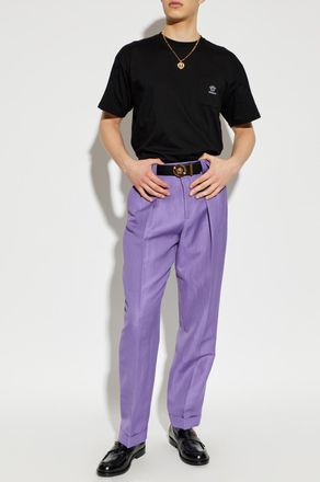 Versace T-shirt With Pocket, Mens, Black