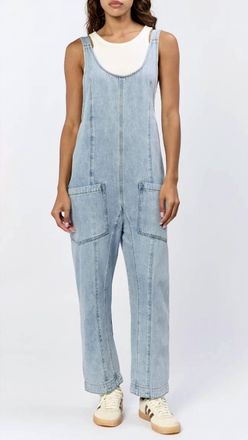 Dear John Denim Julie Oversized Overalls In Ocean