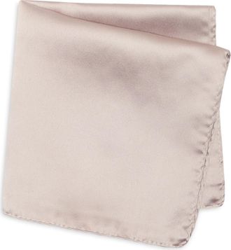 ConStruct Solid Satin Pocket Square in Sandal Wood at Nordstrom Rack