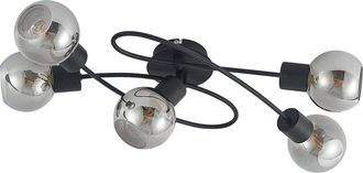 Lindby L&aacute;mpara De Techo elaina En Negro Metal - Lindby