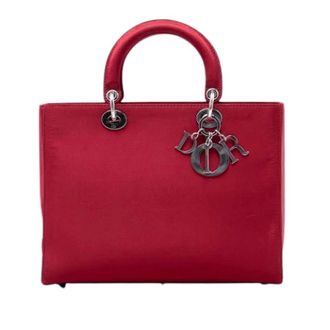 Dior Pre-owned Lady Dior - Dames - Pre-owned - Rood - Maat: ONE Size Satijn