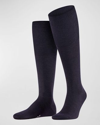 Falke Mens Airport Wool Knee-High Socks